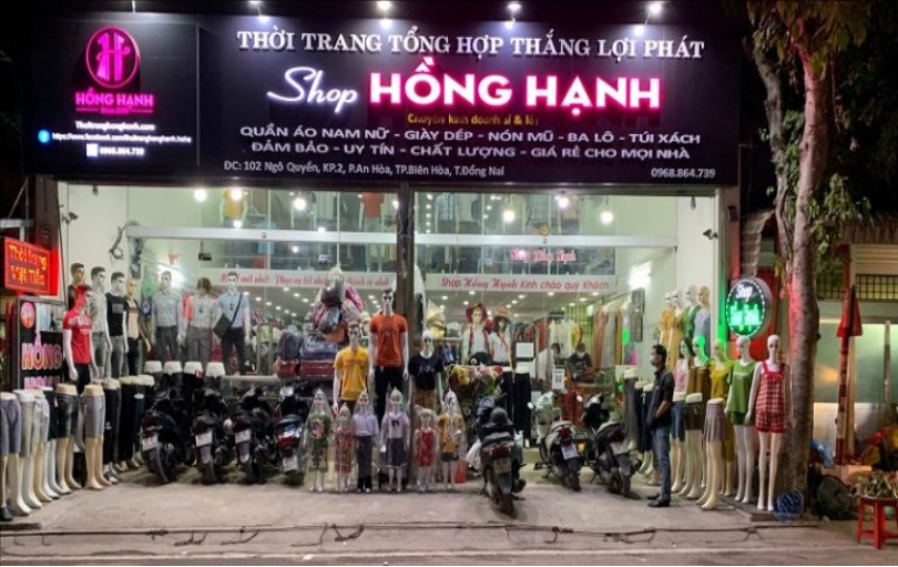 Bảng hiệu alu shop thời trang có đèn LED Bảng hiệu alu shop thời trang có đèn LED