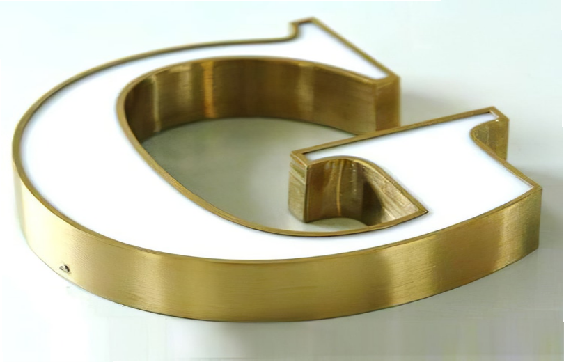 gia công chữ inox có ghép mica trắng gia công chữ inox có ghép mica trắng